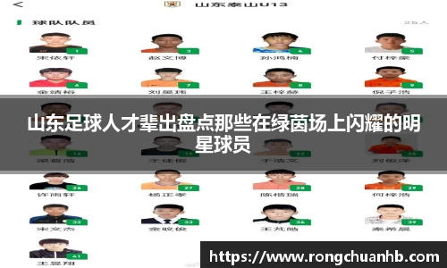 山东足球人才辈出盘点那些在绿茵场上闪耀的明星球员